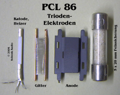 PCL86 - Triode - Elektroden