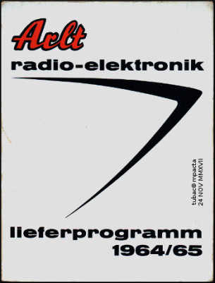 Arlt-Radio Elektronik, Hauptkatalog, 1964/65