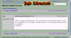 Jogis Röhrenforum - Start 19.06.2000