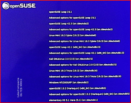 openSUSE Leap 15.1 - Grub - 06.02.2020
